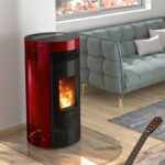 Oranier Sando 50 Pelletofen Bordeauxrot