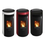 Oranier Sando 50 Pelletofen Bordeauxrot – Bild 10
