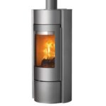Lotus Prestige MST Kaminofen Grau, inkl. PowerStones, RR hinten od. RR oben – Bild 2