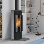 Lotus Prestige Magic 40 Kaminofen Schwarz/ Speckstein, RR hinten od. RR oben / optional Griffvarianten