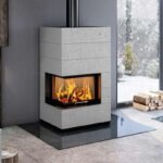 Spartherm SIM Varia 2Lh H2O Kaminbausatz RLA Beton Natur 1/3