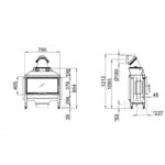 Spartherm Varia AS RLU Kamineinsatz links 180 mm RR