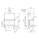 Spartherm Premium A-3RL-100h Kamineinsatz 250 mm