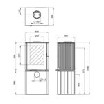 Schmitzker Cuby Grid Kaminofen – Bild 9