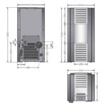 Justus Sirkos Aqua 2.0 Wasserführender Pelletofen Stahl Taupe – Bild 4