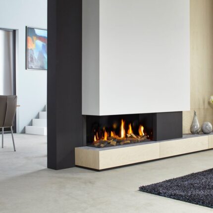 Spartherm DRU Metro 100XT/2-41 RCH Gas-Kamineinsatz G20 / Links / Ceraglas / Clear View