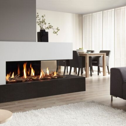 Spartherm DRU Metro 130XTL-41 RCH Gas-Kamineinsatz G31 / Rechts / Ceraglas / Clear View