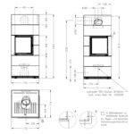 Spartherm Kaminbausatz SIM 2/2/Mini 2LRh-4S Natur