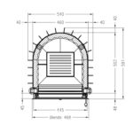 Spartherm Mini Z1-4S Kamineinsatz 7 kW 51 cm links – Bild 2