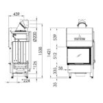 Spartherm Varia 2Lh H2O Kamineinsatz wasserführend Ecke – Bild 4