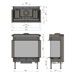 Trimline Fires Trimline 83 Panorama AR Gas Kamineinsatz G25