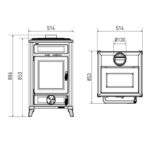 Thermorossi Filo Evo6 Kaminofen Schwarz