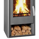 Wamsler Orpheus Kaminofen mit Warmhaltefach Stahl Grau / Sandstein 8 kW – Bild 4