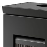 Thermorossi Zen W Kaminofen Stahl Schwarz mit Holzfach, Auslaufmodell – Bild 3